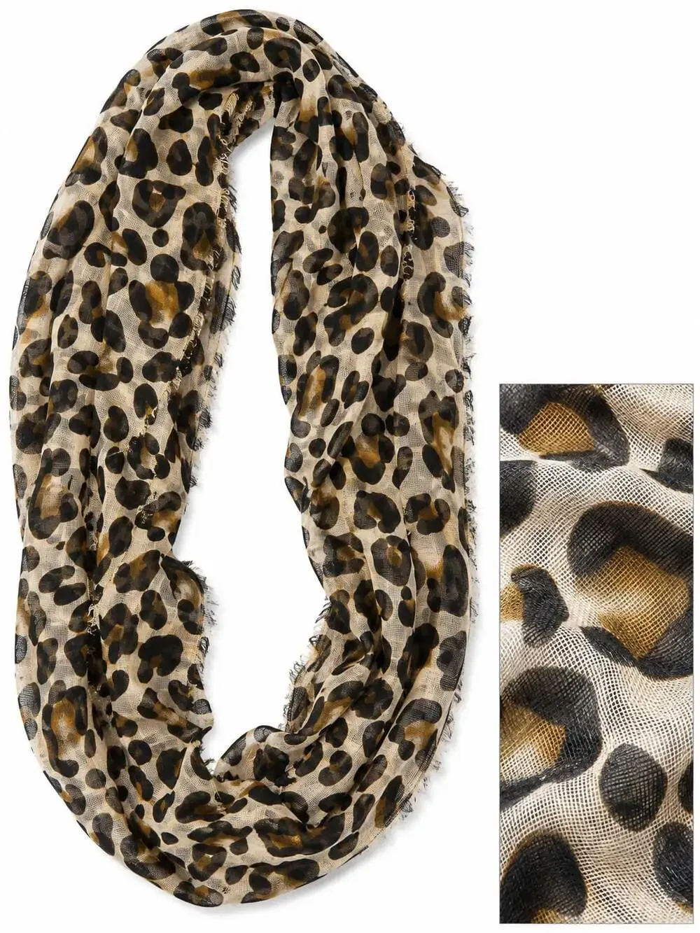 Women's Animal Print Oversized Scarf Shawl Leopard